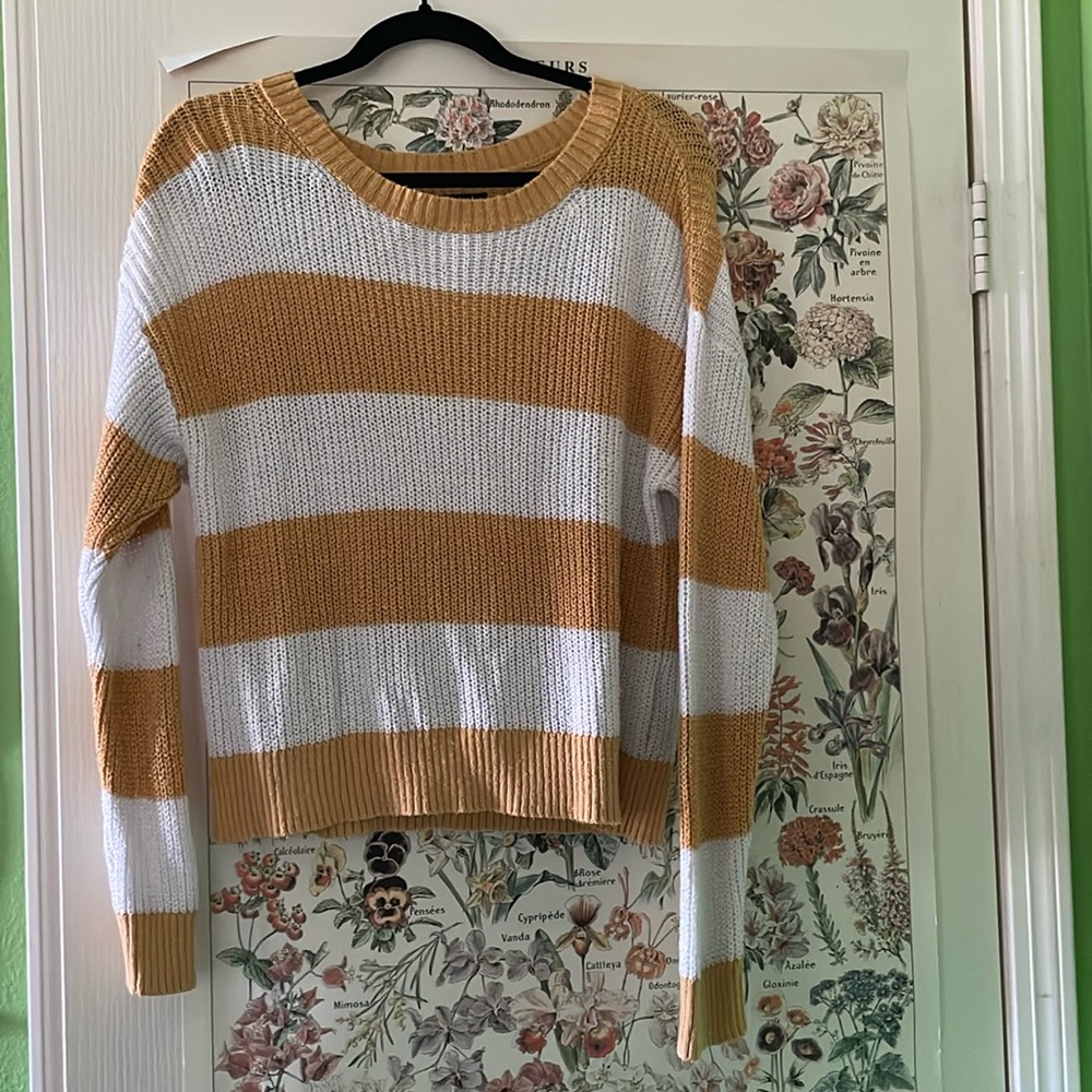 Striped knit sweater
